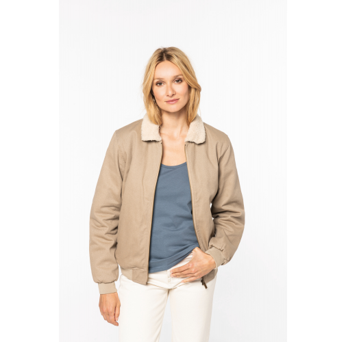 Chaqueta ecorresponsable cuello sherpa unisex