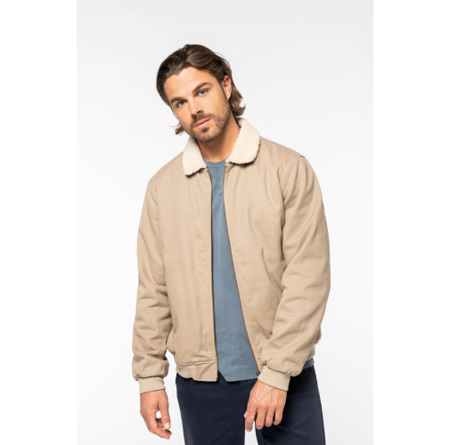 Chaqueta ecorresponsable cuello sherpa unisex