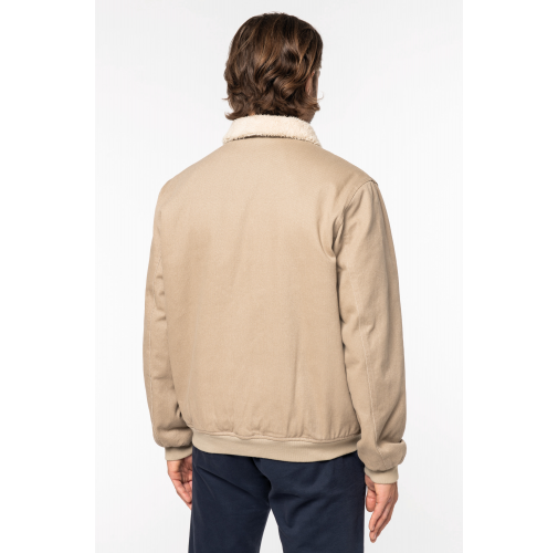 Chaqueta ecorresponsable cuello sherpa unisex