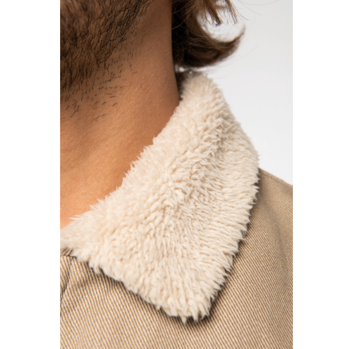Chaqueta ecorresponsable cuello sherpa unisex