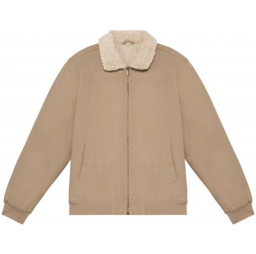 Chaqueta ecorresponsable cuello sherpa unisex