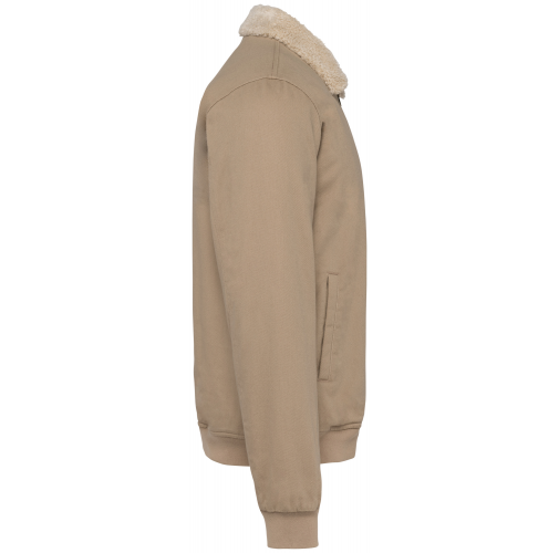 Chaqueta ecorresponsable cuello sherpa unisex