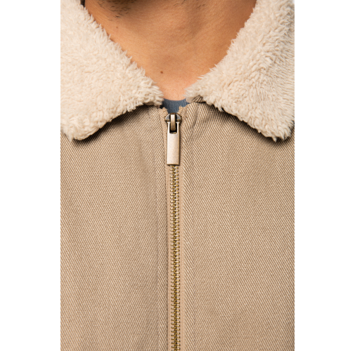 Chaqueta ecorresponsable cuello sherpa unisex