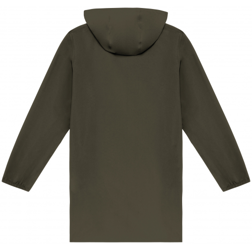 organic khaki Chaqueta ecorresponsable impermeable unisex