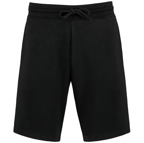 black Bermudas ecorresponsables de felpa hombre