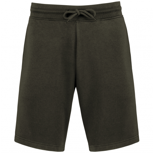 organic khaki Bermudas ecorresponsables de felpa hombre