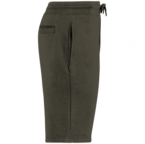organic khaki Bermudas ecorresponsables de felpa hombre