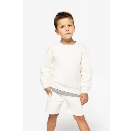 Bermuda ecorresponsable de felpa infantil