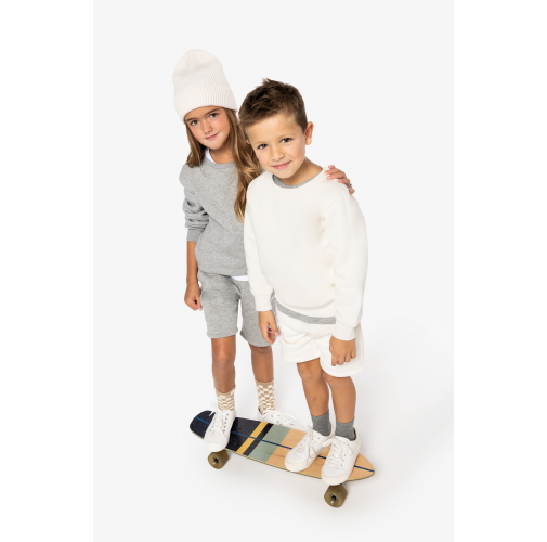 Bermuda ecorresponsable de felpa infantil