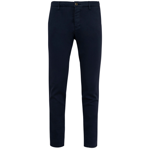 washed navy blue Chino French Terry hombre