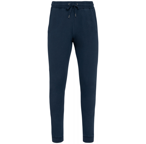 washed navy blue Pantalón de jogging ecorresponsable French Terry unisex