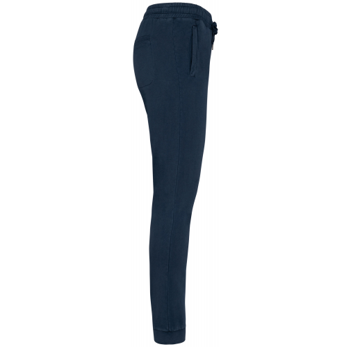 washed navy blue Pantalón de jogging ecorresponsable French Terry unisex