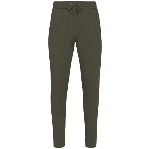 washed organic khaki Pantalón de jogging ecorresponsable French Terry unisex