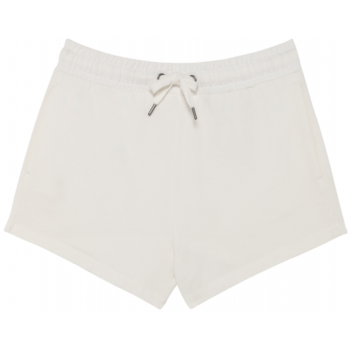 washed ivory Short ecorresponsable French Terry mujer