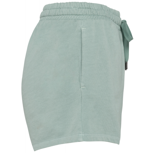 washed jade green Short ecorresponsable French Terry mujer