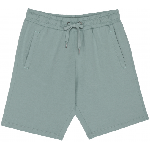 washed jade green Short ecorresponsable French Terry hombre