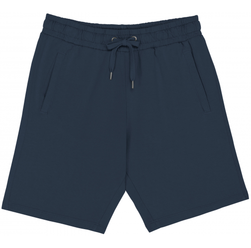 washed navy blue Short ecorresponsable French Terry hombre