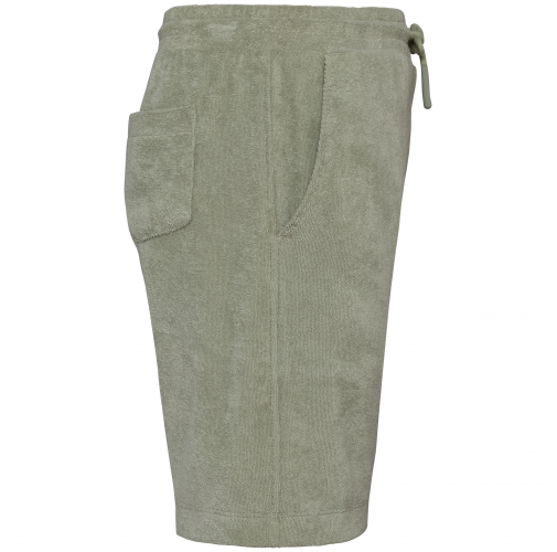 almond green Short ecorresponsable de rizo niño