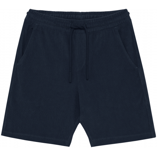 navy blue Short ecorresponsable de rizo niño