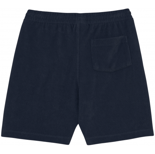 navy blue Short ecorresponsable de rizo niño