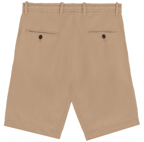 wet sand Bermuda de lyocell y lino mujer