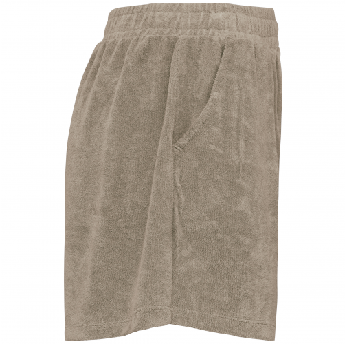 cream coffee Short ecorresponsable de rizo mujer