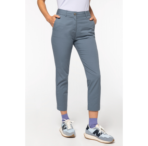 Pantalón chino 7/8 ecorresponsable mujer