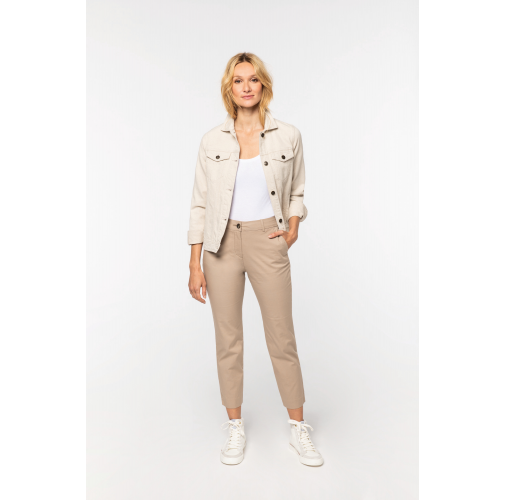 Pantalón chino 7/8 ecorresponsable mujer
