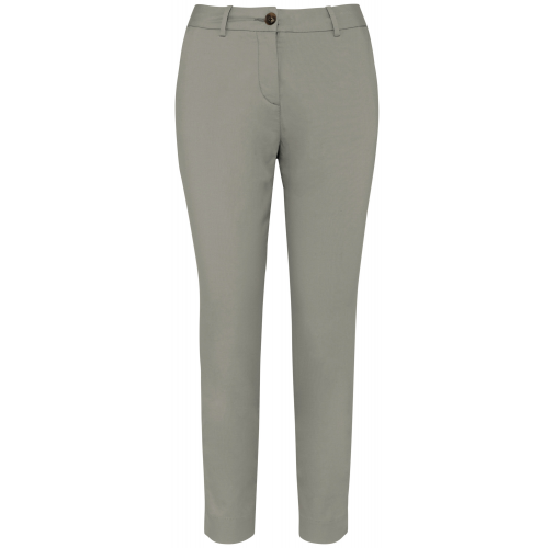 almond green Pantalón chino 7/8 ecorresponsable mujer