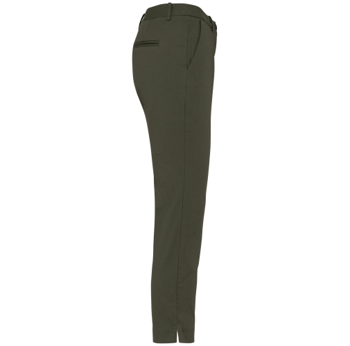 organic khaki Pantalón chino 7/8 ecorresponsable mujer