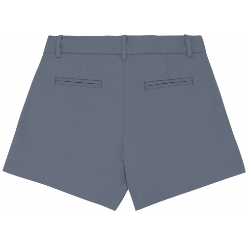 mineral grey Bermuda chino ecorresponsable mujer