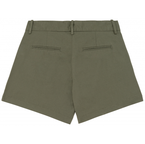 organic khaki Bermuda chino ecorresponsable mujer
