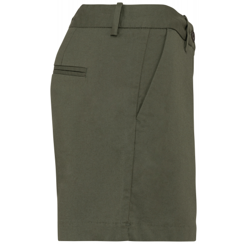 organic khaki Bermuda chino ecorresponsable mujer