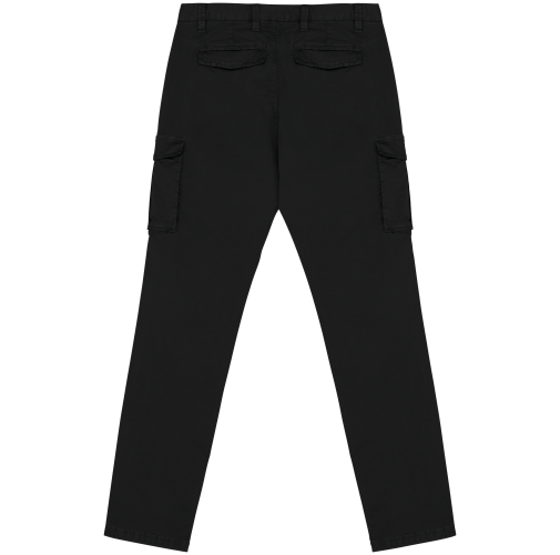 washed black Pantalón cargo ecorresponsable efecto lavado hombre