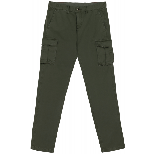 washed organic khaki Pantalón cargo ecorresponsable efecto lavado hombre