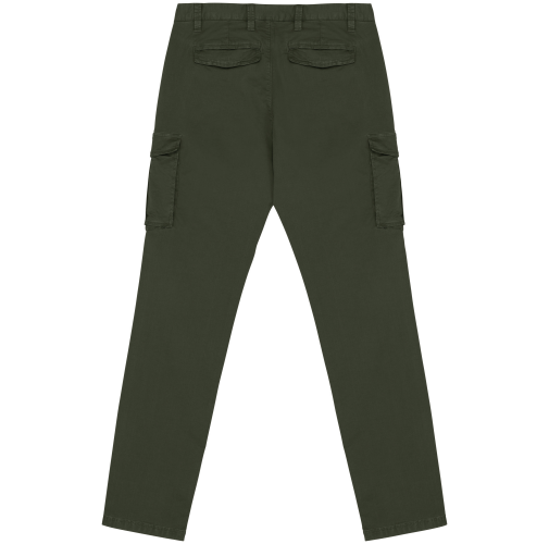 washed organic khaki Pantalón cargo ecorresponsable efecto lavado hombre