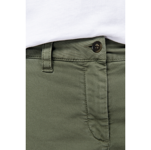 Pantalón cargo ecorresponsable efecto lavado mujer