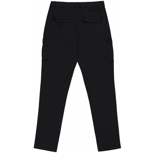 washed black Pantalón cargo ecorresponsable efecto lavado mujer