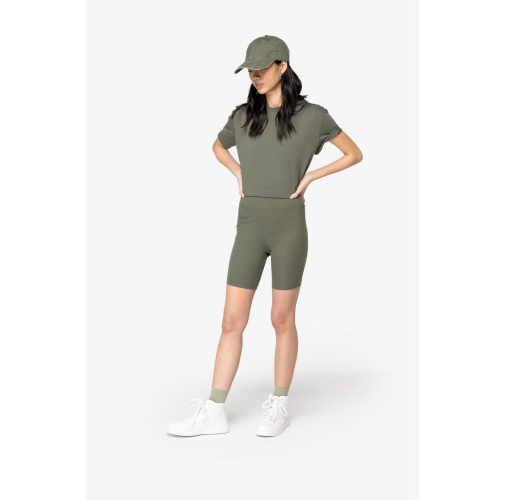 Short ecorresponsable de canalé mujer