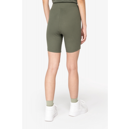 Short ecorresponsable de canalé mujer