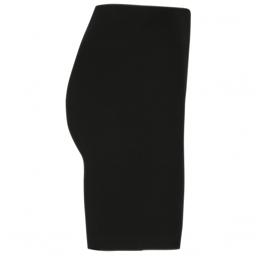 black Short ecorresponsable de canalé mujer