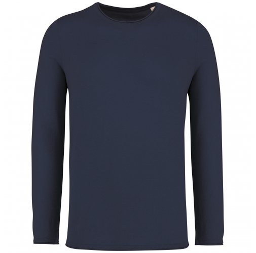 navy blue Jersey ligero ecorresponsable hombre
