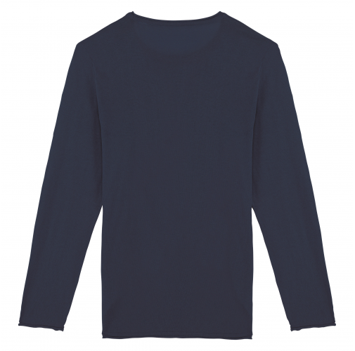 navy blue Jersey ligero ecorresponsable hombre