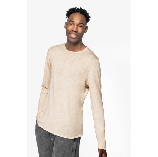 Jersey ecorresponsable cuello redondo de lyocell hombre