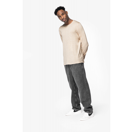 Jersey ecorresponsable cuello redondo de lyocell hombre