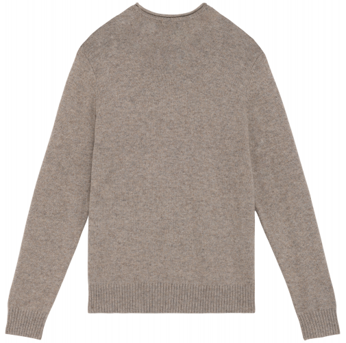 gravel heather Jersey ecorresponsable de lana merina hombre