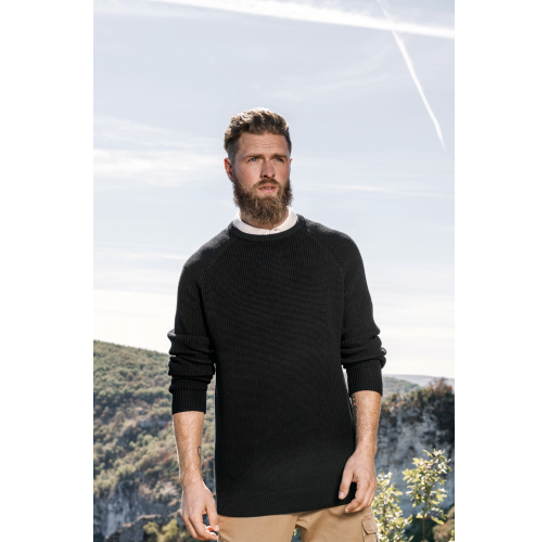 Jersey ecorresponsable de punto grueso hombre