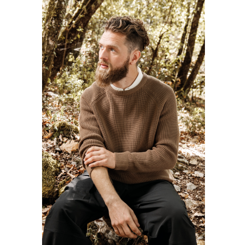 Jersey ecorresponsable de punto grueso hombre