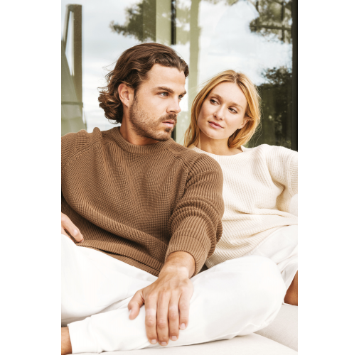 Jersey ecorresponsable de punto grueso hombre