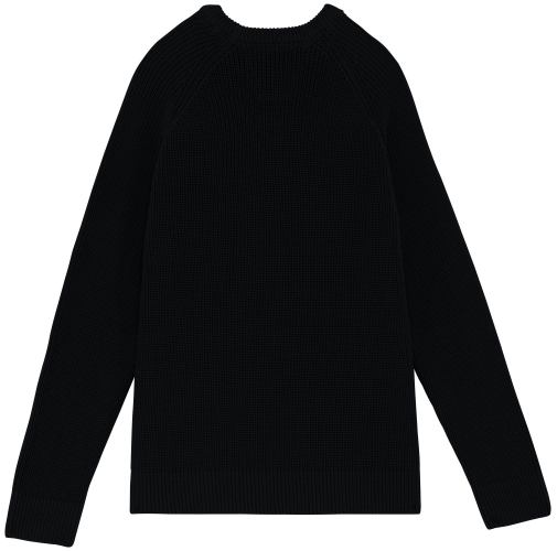 black Jersey ecorresponsable de punto grueso hombre